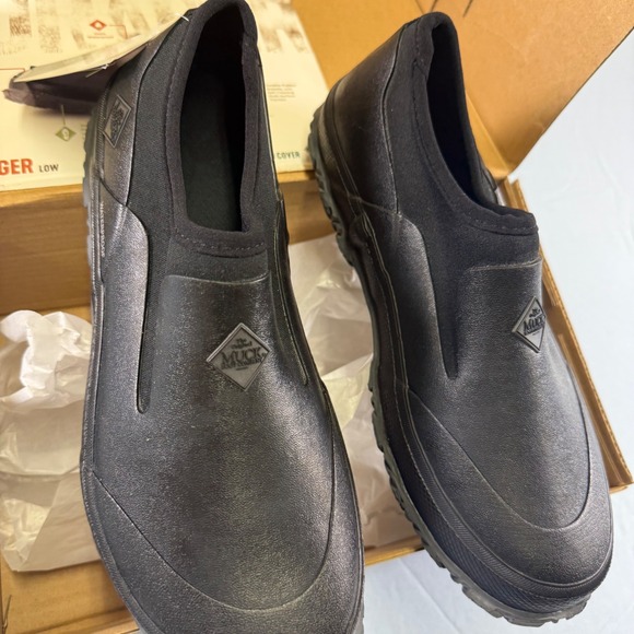Muck Boot Company Forager Low Black Waterproof Slip On Shoes Men 9 Womens 10 NEW main image 10